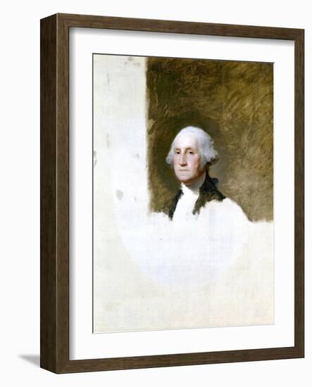 Portrait of George Washington (The Athenaeum Portrait)-Gilbert Stuart-Framed Giclee Print