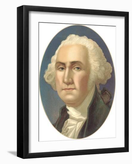 Portrait of George Washington-null-Framed Art Print