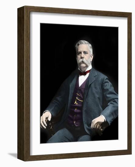 Portrait of George Westinghouse (1846-1914) American inventor and industrialist-American Photographer-Framed Giclee Print