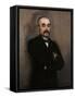 Portrait of Georges Benjamin Clemenceau-Edouard Manet-Framed Stretched Canvas