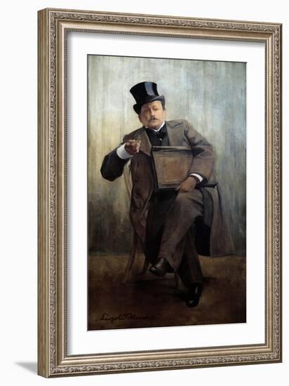 Portrait of Georges Courteline by Leopold Stevens-null-Framed Giclee Print