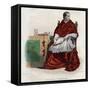 Portrait of Georges d'Amboise (1460-1510), French cardinal and minister of state-French School-Framed Stretched Canvas