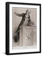 Portrait of Georges Jacques Danton (1759-94)-Eugene Joseph Viollat-Framed Giclee Print