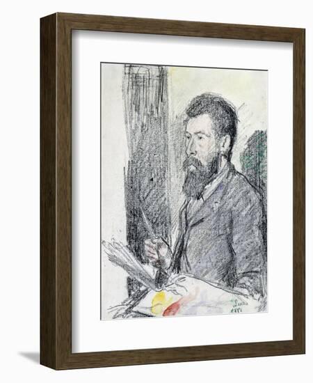 Portrait of Georges Seurat-Maximilien Luce-Framed Giclee Print