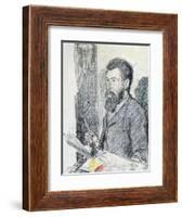 Portrait of Georges Seurat-Maximilien Luce-Framed Giclee Print