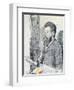Portrait of Georges Seurat-Maximilien Luce-Framed Giclee Print