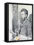 Portrait of Georges Seurat-Maximilien Luce-Framed Stretched Canvas