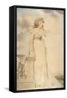 Portrait of Georgiana, Duchess of Devonshire-John Downman-Framed Stretched Canvas