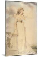 Portrait of Georgiana, Duchess of Devonshire-John Downman-Mounted Giclee Print