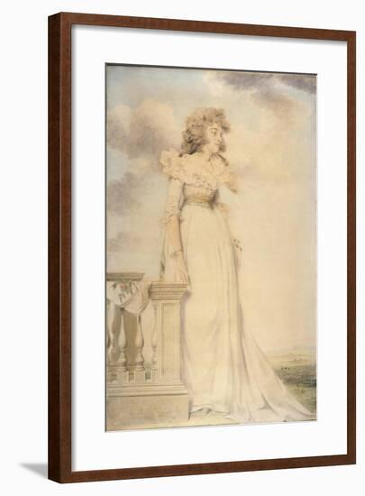 Portrait of Georgiana, Duchess of Devonshire-John Downman-Framed Giclee Print