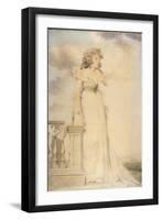 Portrait of Georgiana, Duchess of Devonshire-John Downman-Framed Giclee Print