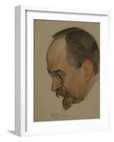 Portrait of Georgy Vasilyevich Chicherin, 1921-Nikolai Andreevich Andreev-Framed Giclee Print