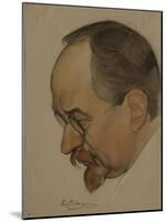 Portrait of Georgy Vasilyevich Chicherin, 1921-Nikolai Andreevich Andreev-Mounted Giclee Print