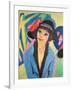 Portrait of Gerda-Ernst Ludwig Kirchner-Framed Giclee Print