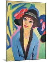 Portrait of Gerda-Ernst Ludwig Kirchner-Mounted Giclee Print