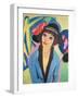 Portrait of Gerda-Ernst Ludwig Kirchner-Framed Premium Giclee Print