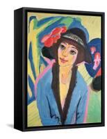 Portrait of Gerda-Ernst Ludwig Kirchner-Framed Stretched Canvas