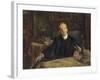 Portrait of Gerhart Hauptmann, 1900-Lovis Corinth-Framed Giclee Print