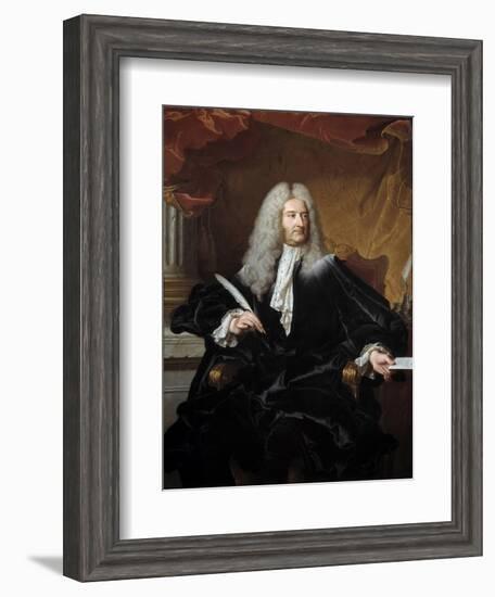 Portrait of Germain Louis De Chauvelin by Hyacinthe Rigaud-null-Framed Giclee Print