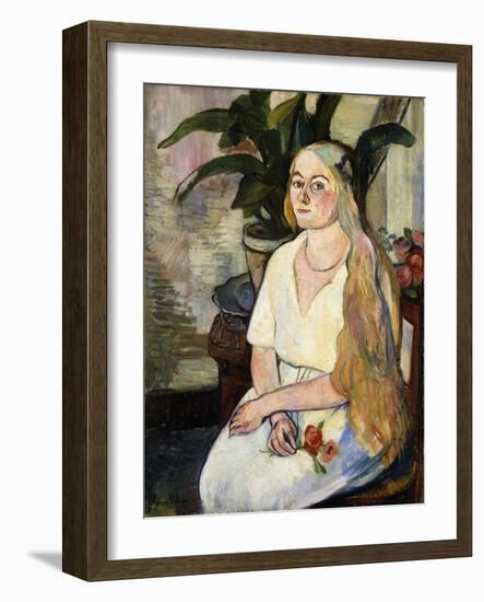 Portrait of Germaine Utter, 1922-Suzanne Valadon-Framed Giclee Print