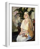 Portrait of Germaine Utter, 1922-Suzanne Valadon-Framed Giclee Print