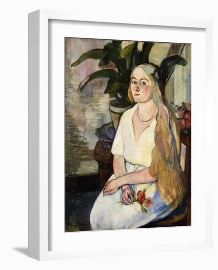 Portrait of Germaine Utter, 1922-Suzanne Valadon-Framed Giclee Print