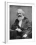 Portrait of German-Born Political Economist and Socialist Karl Marx, 1818-1883-null-Framed Photographic Print