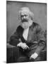 Portrait of German-Born Political Economist and Socialist Karl Marx, 1818-1883-null-Mounted Photographic Print