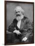 Portrait of German-Born Political Economist and Socialist Karl Marx, 1818-1883-null-Framed Photographic Print