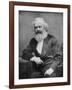 Portrait of German-Born Political Economist and Socialist Karl Marx, 1818-1883-null-Framed Photographic Print