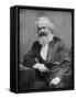 Portrait of German-Born Political Economist and Socialist Karl Marx, 1818-1883-null-Framed Stretched Canvas