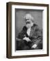 Portrait of German-Born Political Economist and Socialist Karl Marx, 1818-1883-null-Framed Photographic Print