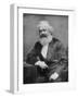 Portrait of German-Born Political Economist and Socialist Karl Marx, 1818-1883-null-Framed Photographic Print