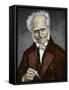 Portrait of German Philosopher Arthur Schopenhauer-null-Framed Stretched Canvas