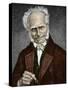 Portrait of German Philosopher Arthur Schopenhauer-null-Stretched Canvas