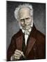 Portrait of German Philosopher Arthur Schopenhauer-null-Mounted Giclee Print