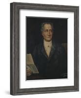 Portrait of German Writer Johann Wolfgang Von Goethe, Painted by Bayer, Late 19th Century-Joseph Carl Stieler-Framed Giclee Print