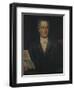 Portrait of German Writer Johann Wolfgang Von Goethe, Painted by Bayer, Late 19th Century-Joseph Carl Stieler-Framed Giclee Print