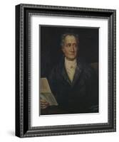 Portrait of German Writer Johann Wolfgang Von Goethe, Painted by Bayer, Late 19th Century-Joseph Carl Stieler-Framed Giclee Print