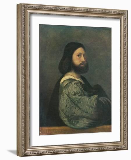 'Portrait of Gerolamo Barbarigo', 1510, (1909)-Titian-Framed Giclee Print