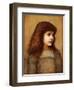 Portrait of Gertie Lewis, Half-Length-Edward Burne-Jones-Framed Giclee Print
