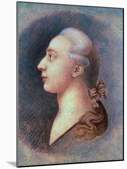 Portrait of Giacomo Casanova (1725-1798) - Par Francesco Giuseppe Casanova (1727-1802), C. 1750 - S-Francesco Giuseppe Casanova-Mounted Giclee Print