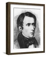 Portrait of Giacomo Leopardi-Domenico Morelli-Framed Giclee Print