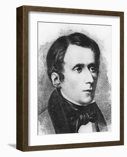 Portrait of Giacomo Leopardi-Domenico Morelli-Framed Giclee Print