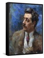 Portrait of Giacomo Puccini, 1906-Auguste Macke-Framed Stretched Canvas