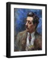 Portrait of Giacomo Puccini, 1906-Auguste Macke-Framed Giclee Print