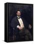 Portrait of Giacomo Puccini-Veruda-Framed Stretched Canvas