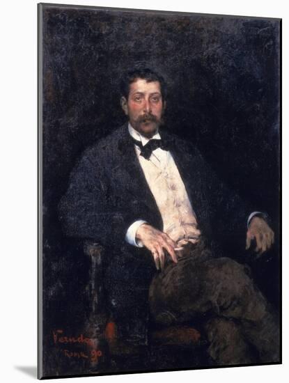 Portrait of Giacomo Puccini-Veruda-Mounted Giclee Print