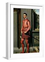 Portrait of Gian Gerolamo Grumelli, Italian Statesman and Noble, 1560-Giovanni Battista Moroni-Framed Giclee Print