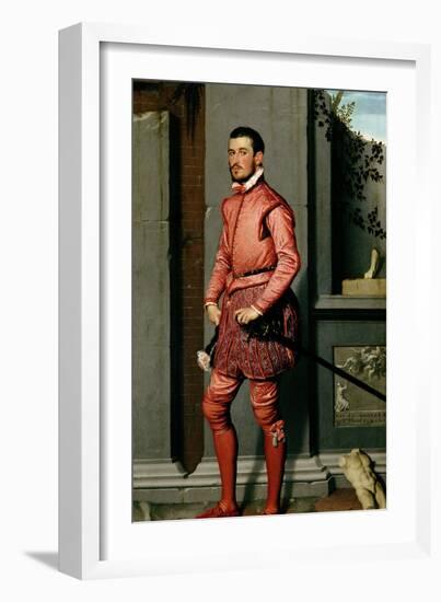 Portrait of Gian Gerolamo Grumelli, Italian Statesman and Noble, 1560-Giovanni Battista Moroni-Framed Giclee Print